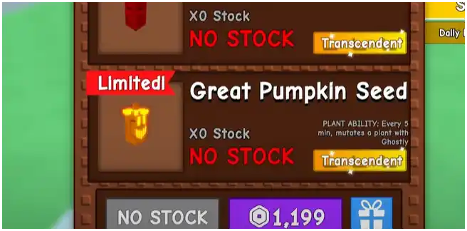 Grow a Garden – How to Get The Great Pumpkin Seed